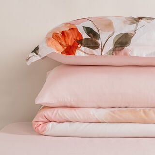Boutique Blanche Microfiber Painterly Floral 6Pc Comforter Set Queen/ Full 200*240Cm
