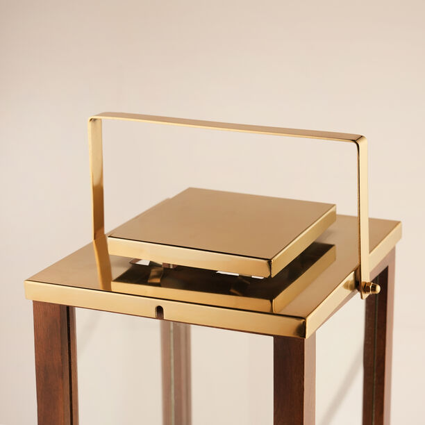 Lucerna Ramadan Small Lanterns Stainless Steel, Gold 20*10*10Cm image number 1