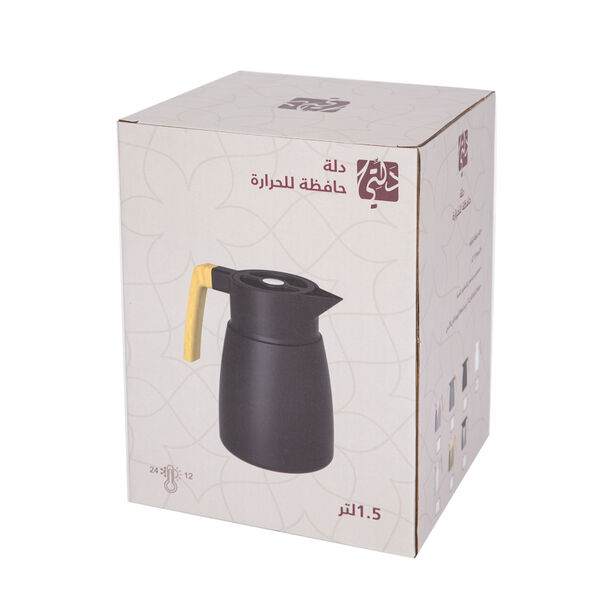 Dallaty 1 Pieces Steel Vacuum Flask Nature White 1.5L image number 3
