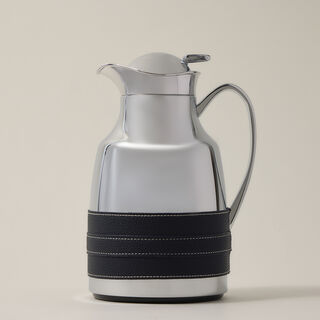 Dallaty steel vacuum flask leather beige 1L