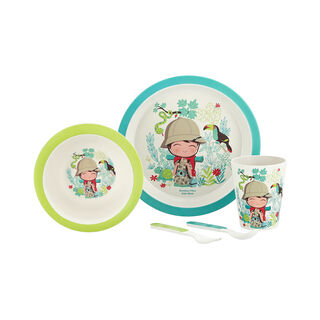 5 Piece Alberto Bamboo Fibre Jungle Boy