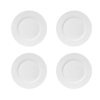 La Mesa New Bone Dinner Plate 4 Pieces Set 10.5"