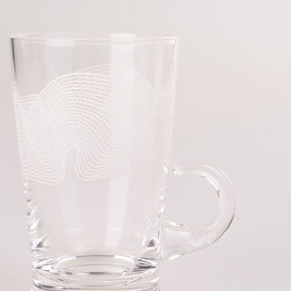 Dallaty peach porcelain and glass Tea and coffee cups set 18 pcs