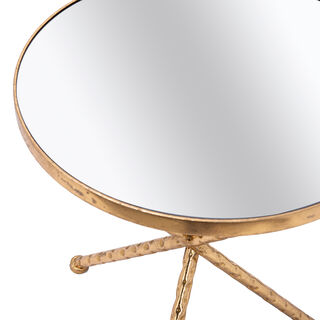 Metal Side Table Gold 