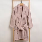 Ultra soft bathrobe, blush size S/M image number 1