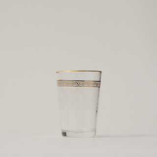 Moroccan Tea Glass 6 Pieces Gold