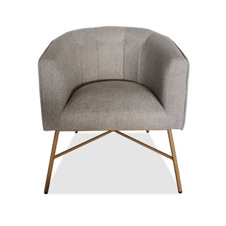 هومز كرسي بذراعين رمادي 64*63*74 سم