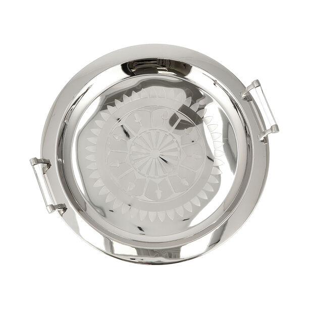 صينية تقديم دائرية من الستيل 45 سم image number 3