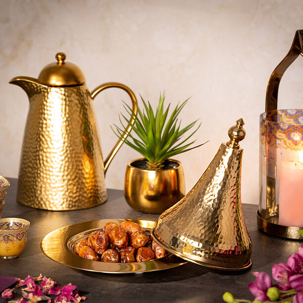 Dates Bowl Steel Manuscript Gold image number 0