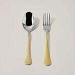 20 Pcs Cutlery Set&nbsp;Gold Handle And Silver Top image number 2