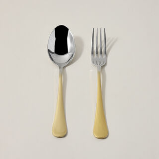 20 Pcs Cutlery Set&nbsp;Gold Handle And Silver Top