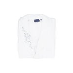 Embroidered shawl collar Bathrobe White Size XL image number 0
