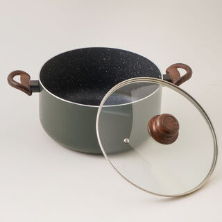 البرتو طقم قدور جرانيت أخضر 12 قطعه