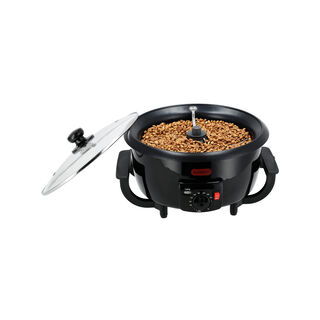 ألبرتو محمصة قهوة كهربائية باللون الأسود 750 جرام، 800 واط