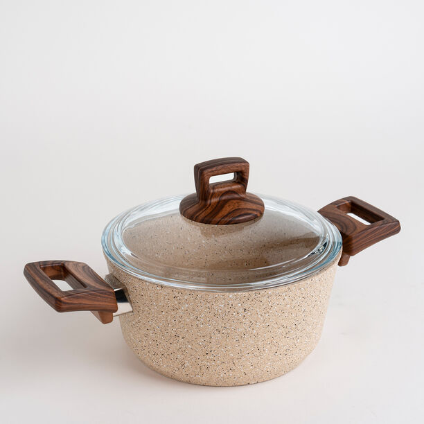 Alberto 7 piece brown granite cookware set image number 2