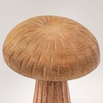 Homez decoration mushroom figurine resin wood grain image number 1