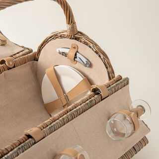Willow picnic basket 26 pcs set for 4 person