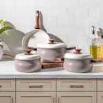 Alberto 7 piece grey ceramic cookware set image number 10