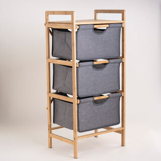 3 Tiers Bamboo Storage Drawers