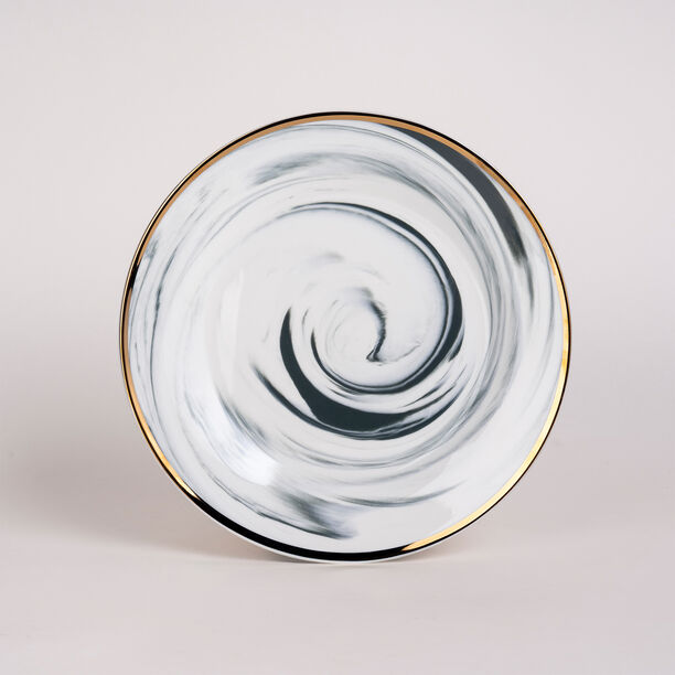 La Mesa Dinner Set 18 Pieces Grey Marble With Gold image number 3