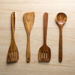 Alberto Acacia Wood Slotted Turner L:36Cm image number 3