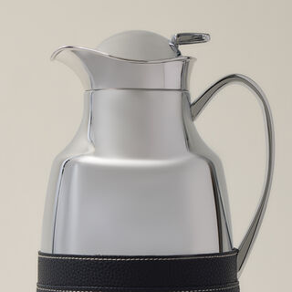 Dallaty steel vacuum flask leather beige 1L