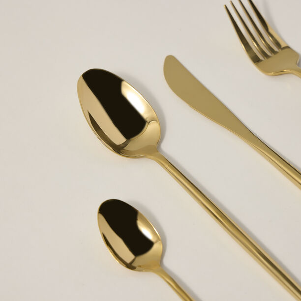 16 Pcs Cutlery Set Modern Gold image number 1