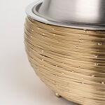 لاميسا سخان طعام ستانلس ستيل ذهبي وفضي بسعة 3 لتر image number 5