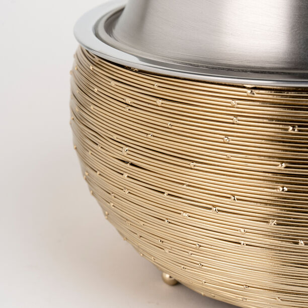 لاميسا سخان طعام ستانلس ستيل ذهبي وفضي بسعة 3 لتر image number 5