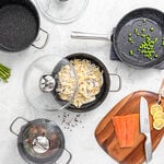Alberto 7 piece black granite cookware set image number 8
