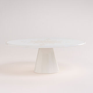 Footed Cake Stand Gold Frill