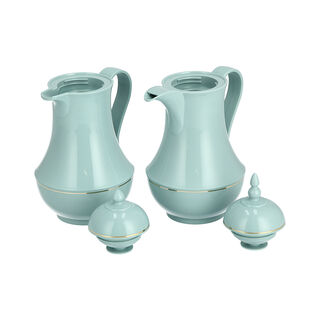 Dallaty green plastic flask 1L 2 pcs