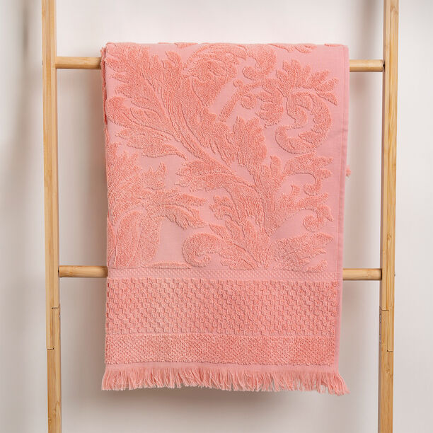 Jacquard/cotton bath towel, peach 70*140 cm image number 3