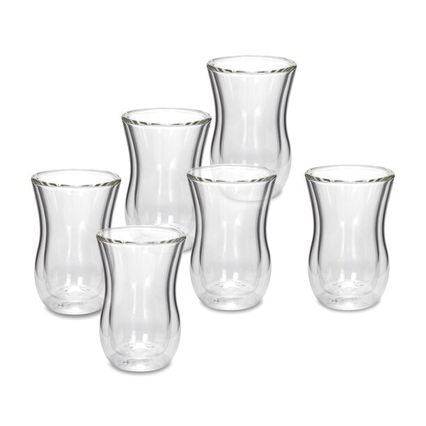 Arabic Tea Cups 6 Pieces Double Wall  image number 0