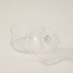 Alberto transparent glass candy jar 3 layers with lid 18*16 cm image number 3