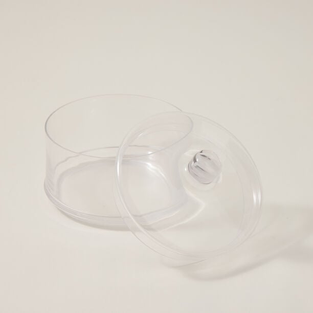 Alberto transparent glass candy jar 3 layers with lid 18*16 cm image number 3
