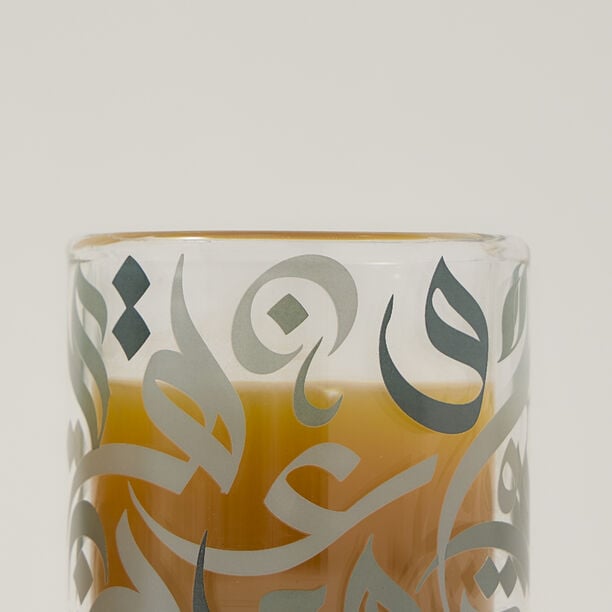 Dallaty green glass Saudi coffee cups 6 pcs image number 1
