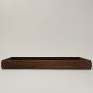 Lamesa 1 Pieces Wood Rectangular Tray Wave