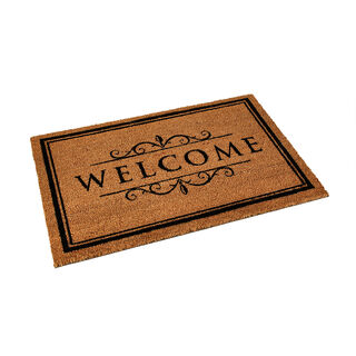Pvc Backed Coir Mat Natural Painted 60*90 cm