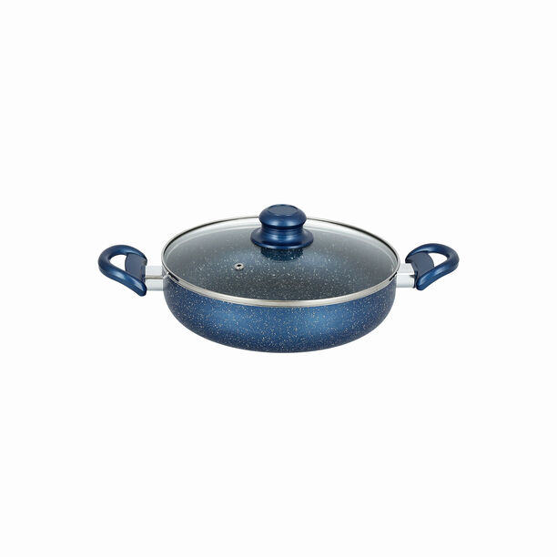 بنتولا طقم قدور جرانيت غير لاصق 9 قطعة، أزرق image number 5