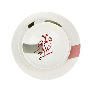 La Mesa white porcelain 18 pc dinner set