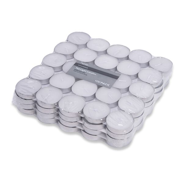 Tea Light Basic White Set Of 100 image number 0