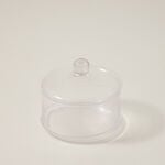 Alberto transparent glass candy jar 3 layers with lid 18*16 cm image number 0