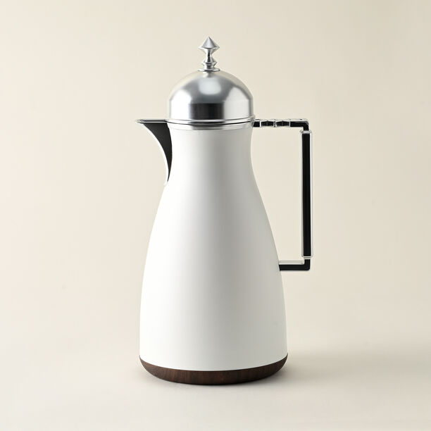 طقم دلات بلاستك لون بني غامق تصميم كوفه سعة 1 لتر من دلتي image number 3