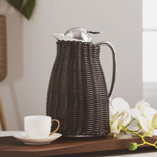 Dallety Stainless Steel Vf Rattan With Design Of Bamboo Brown 1L image number 5