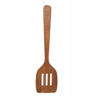 Alberto Acacia Wood Slotted Turner L:36Cm