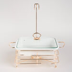 طبق تقديم مع سخّان مربع&nbsp; image number 2