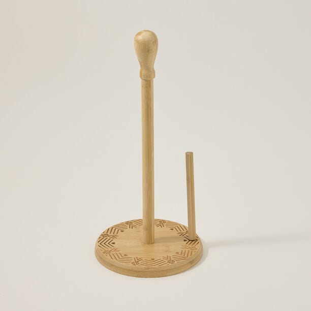 Bamboo Carved Tissue Holder image number 1