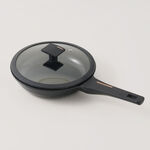 ألبرتو مقلاة ألومنيوم مع غطاء 1.2 لتر، أسود image number 0