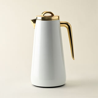 Dallaty Eve set of 2 steel vacuum flask white & gold